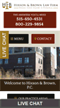 Mobile Screenshot of hixsonbrown.com